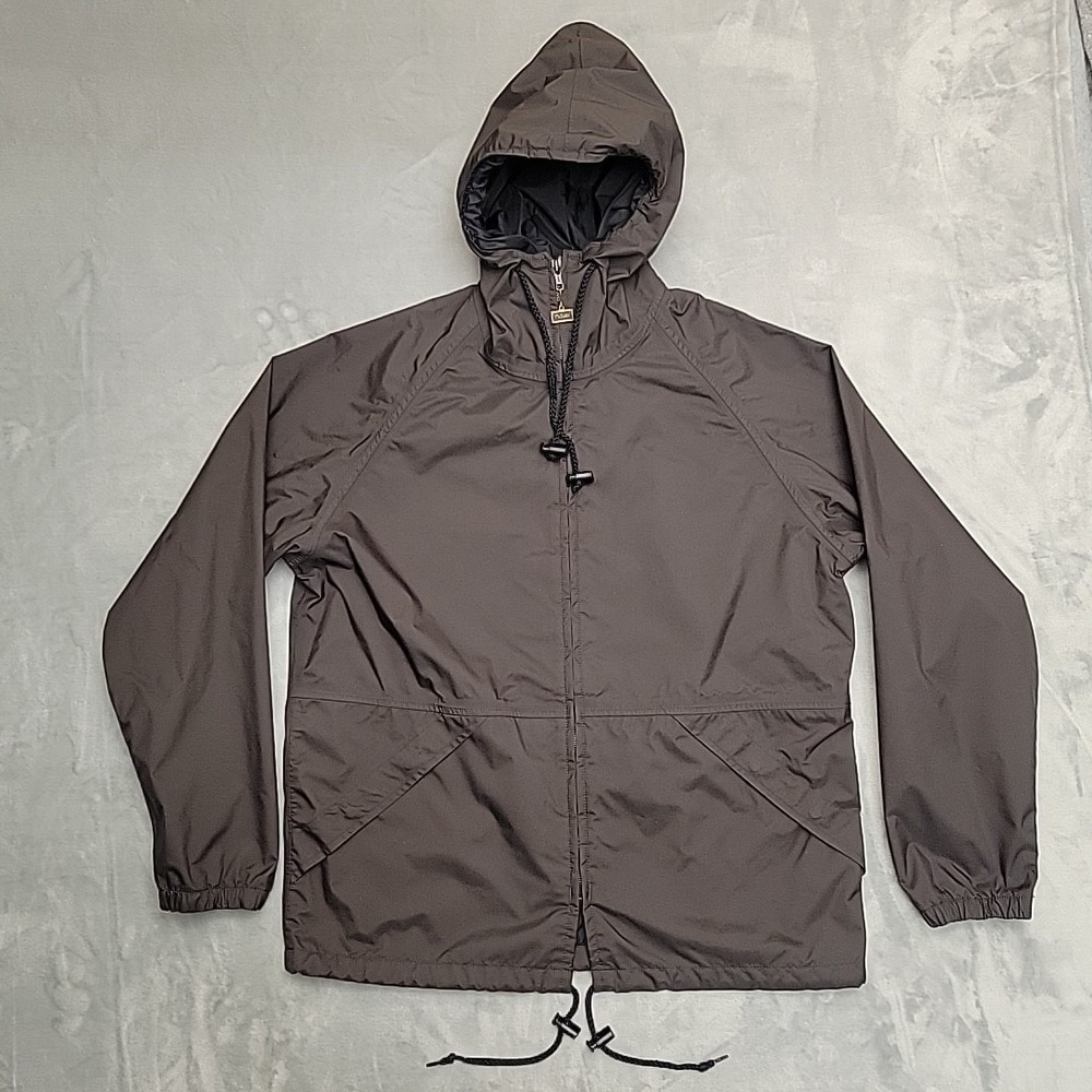 VTG Walls Water-Pruf Hooded Rain Jacket Mens Medium  Brown  Waterproof Windproof